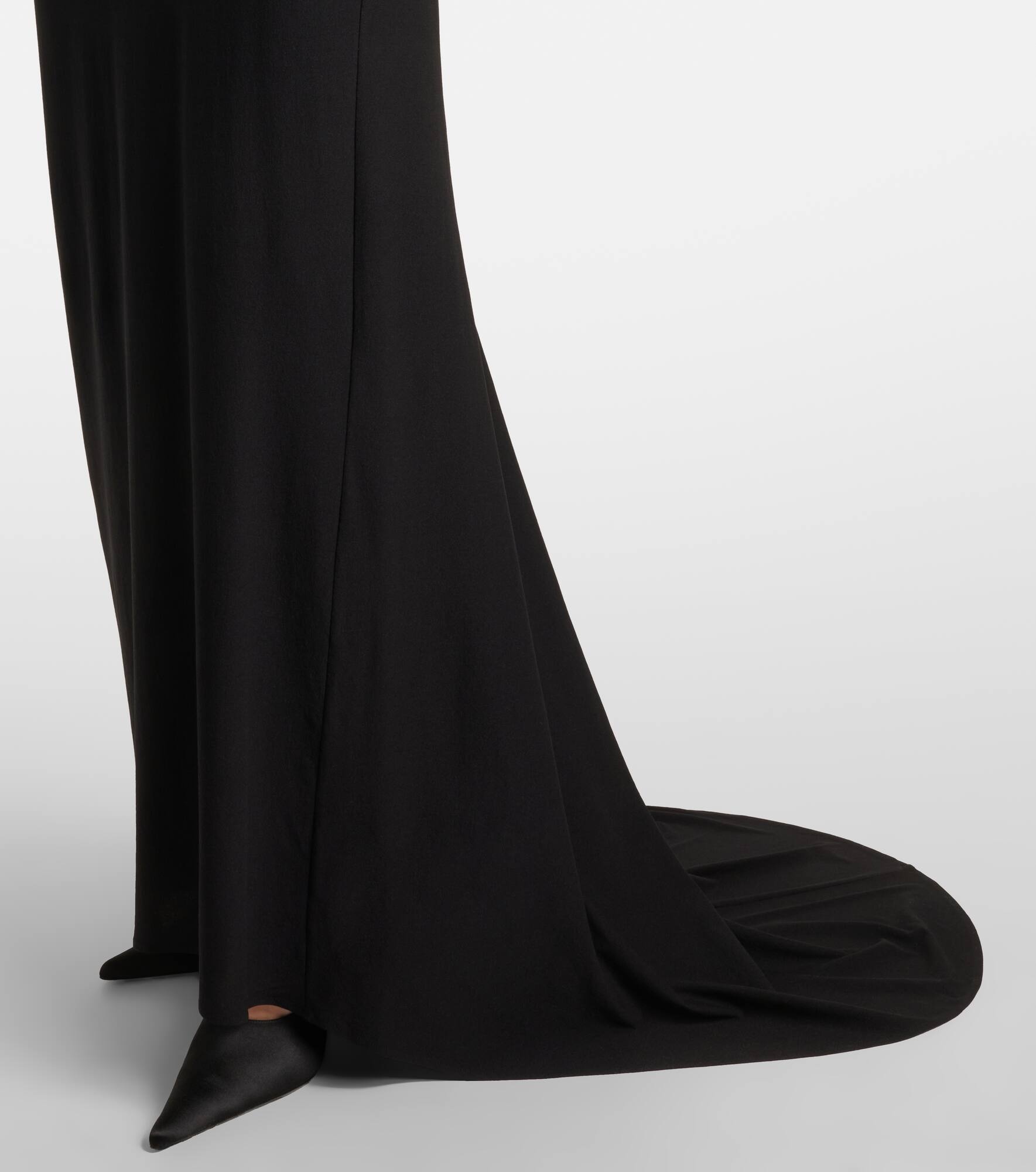 RE25 silk-blend midi skirt - 5