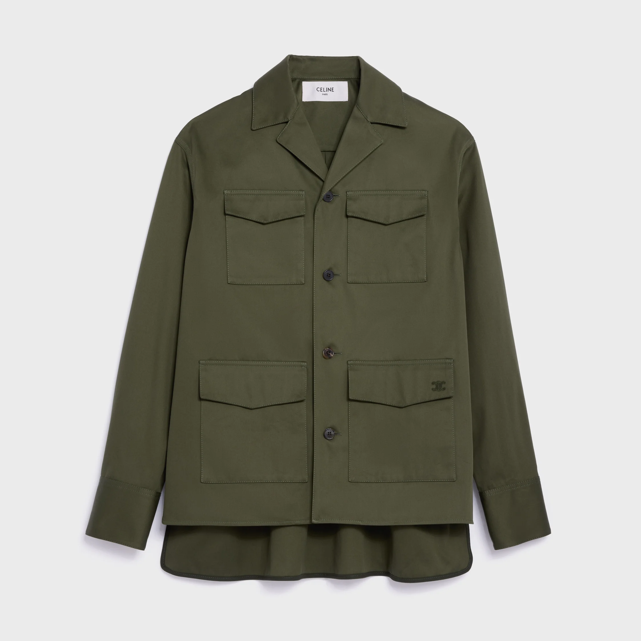 overshirt IN cotton satin - 1
