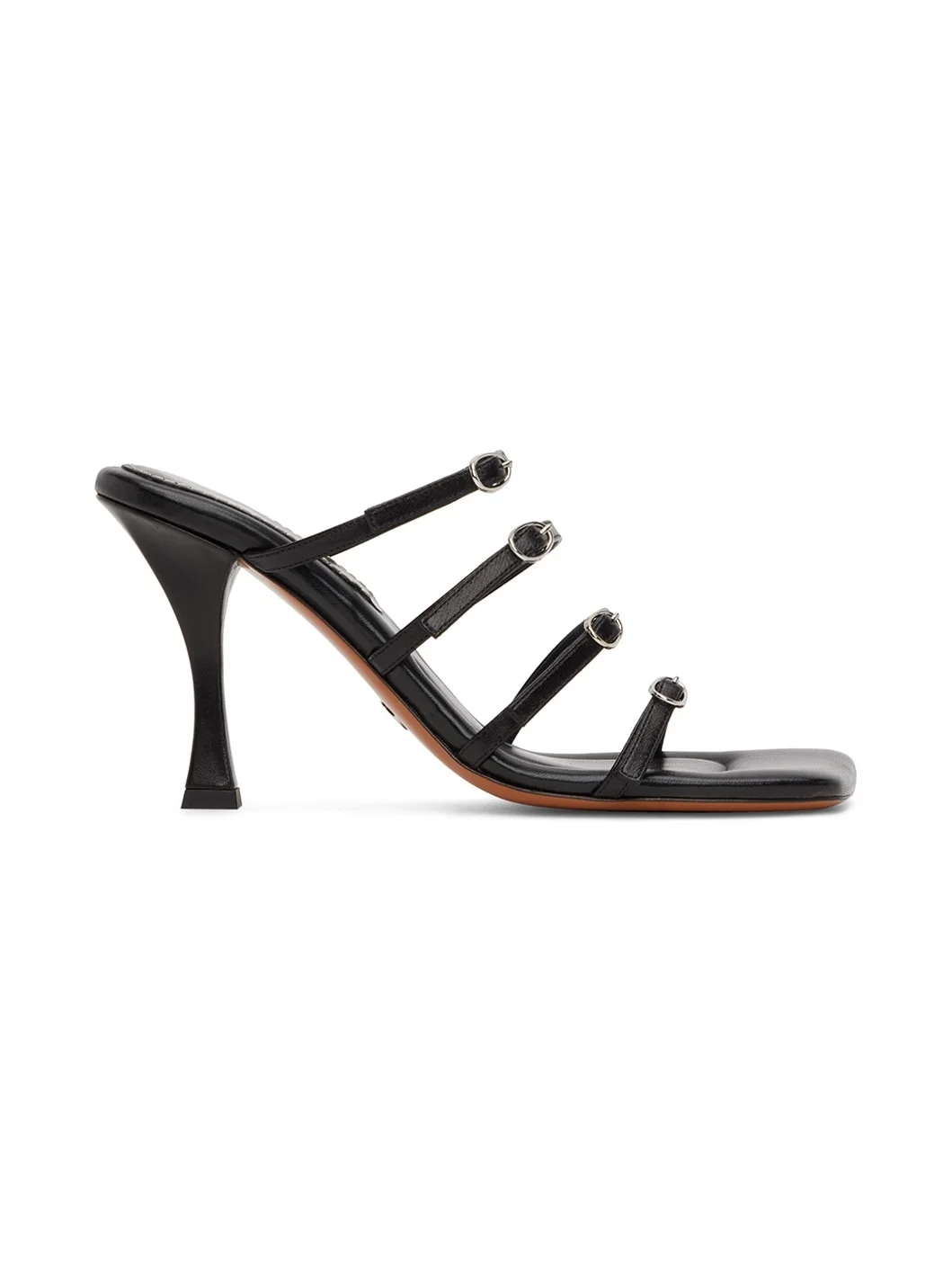 Black Square Sandals - 1