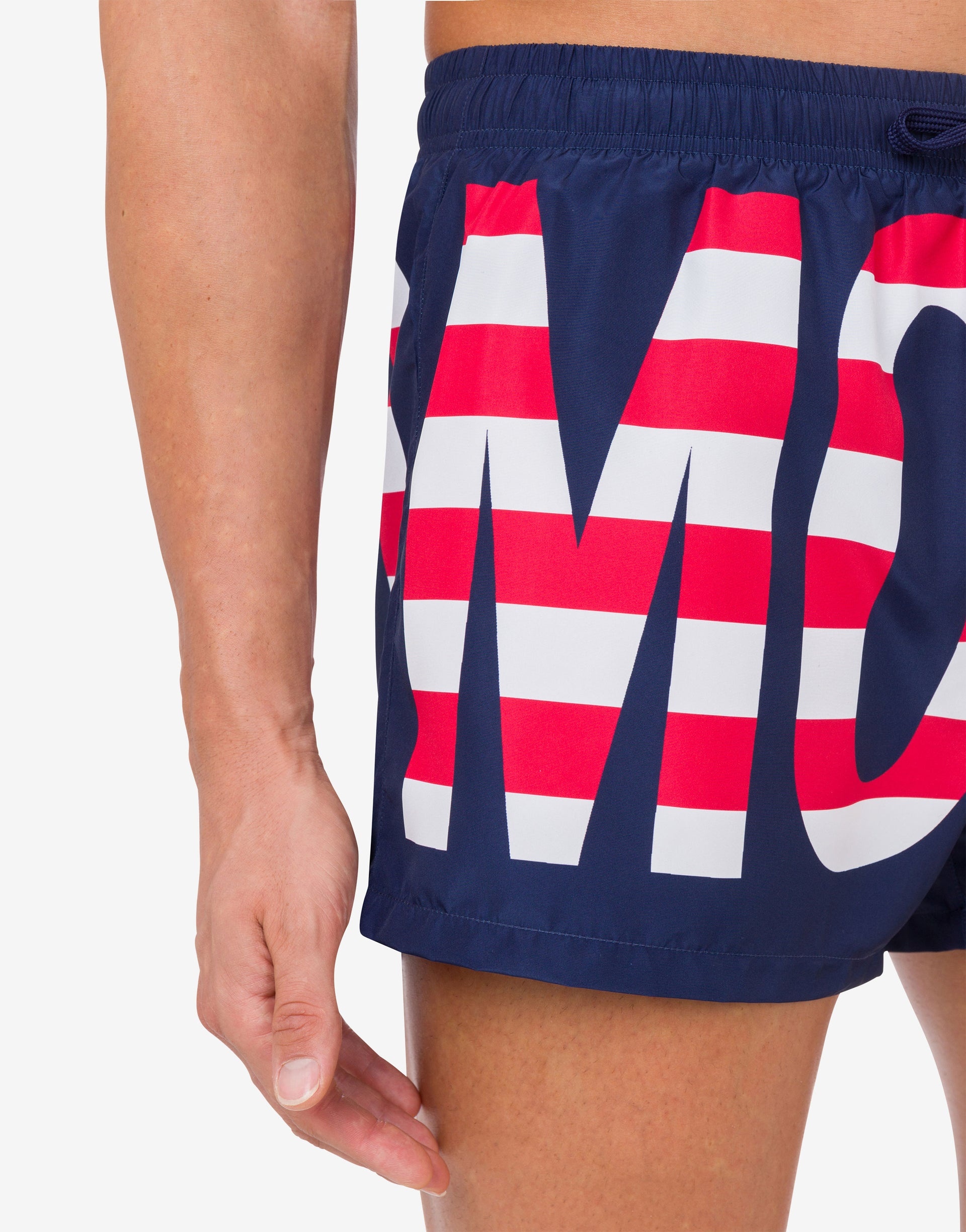 SWIM BOXER STRIPED LETTERING LOGO - 3