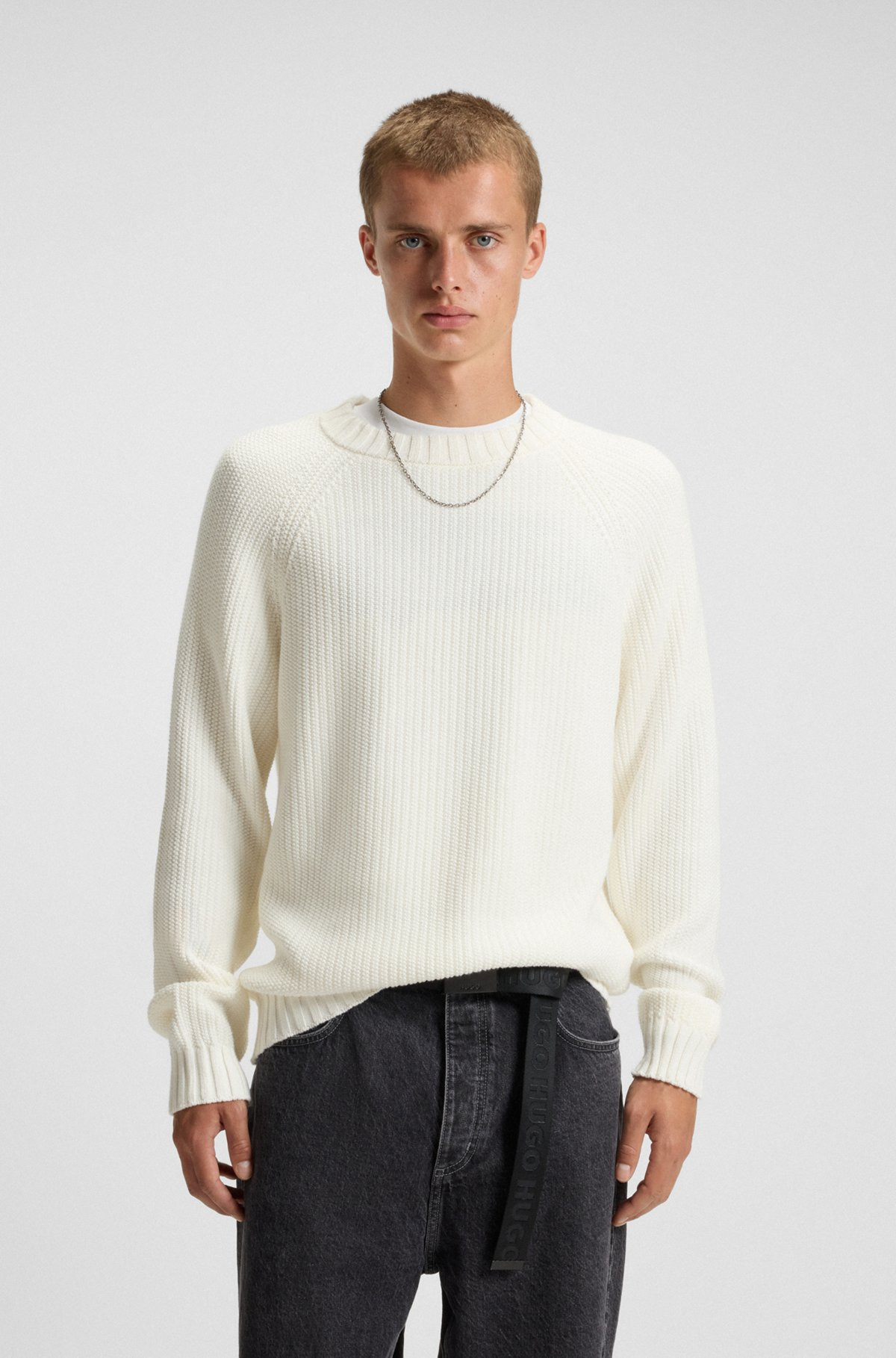 RIB-KNIT SWEATER IN COTTON - 2