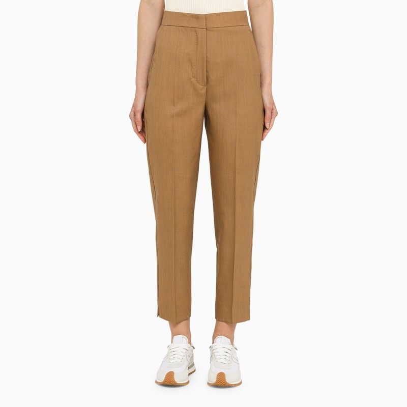 Camel wool trousers - 1