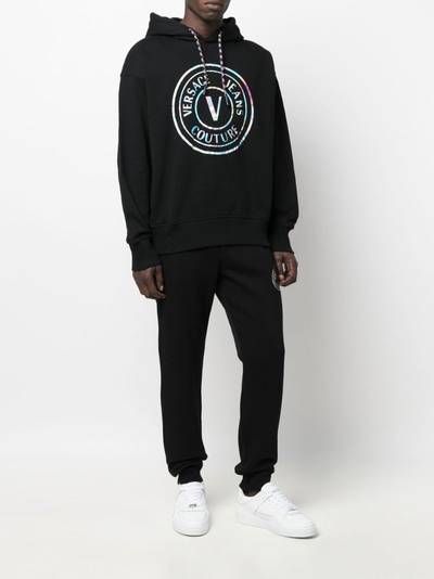 VERSACE JEANS COUTURE logo print hoodie outlook