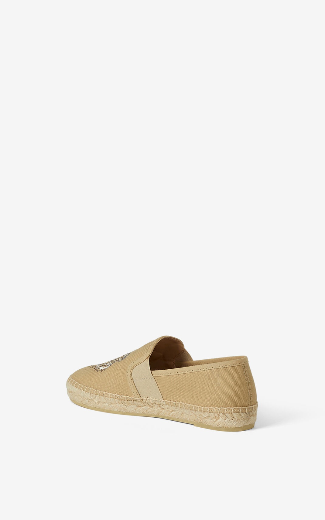 Tiger elasticated canvas espadrilles - 4