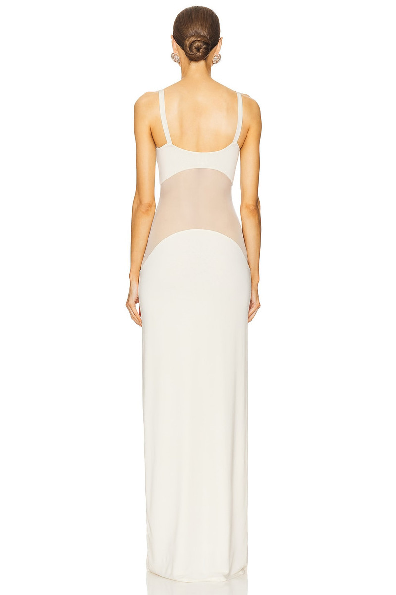 HELSA Sheer Knit Curve Maxi Dress outlook