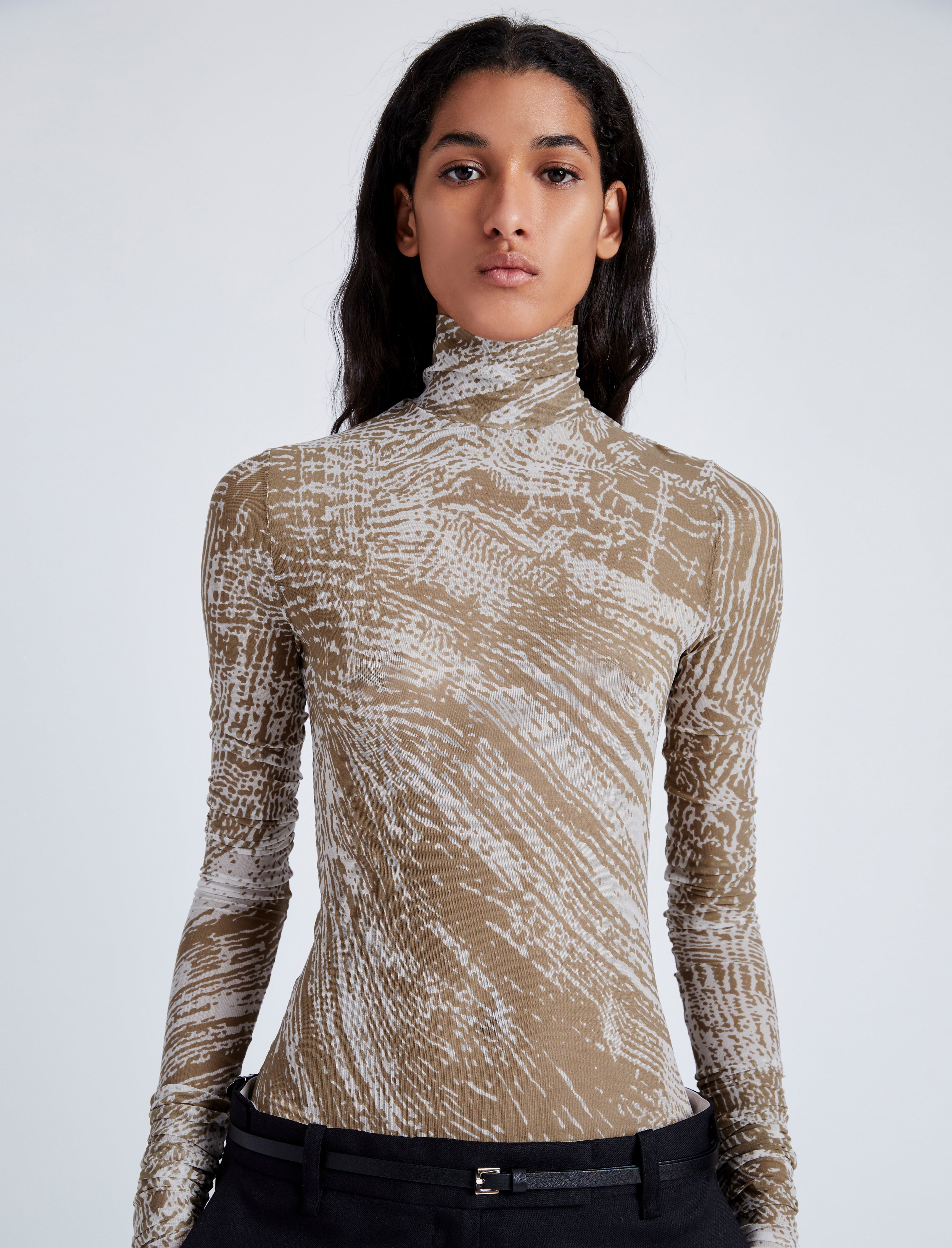 Rio Top in Printed Tulle Jersey - 6
