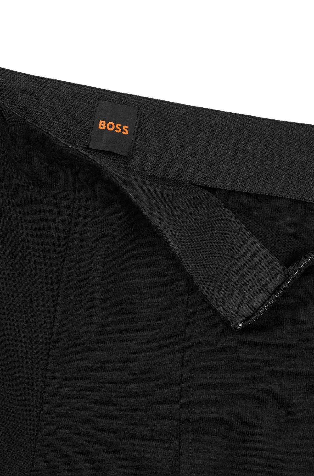 FORMAL TROUSERS IN STRETCH FABRIC WITH SLIT HEMS - 6