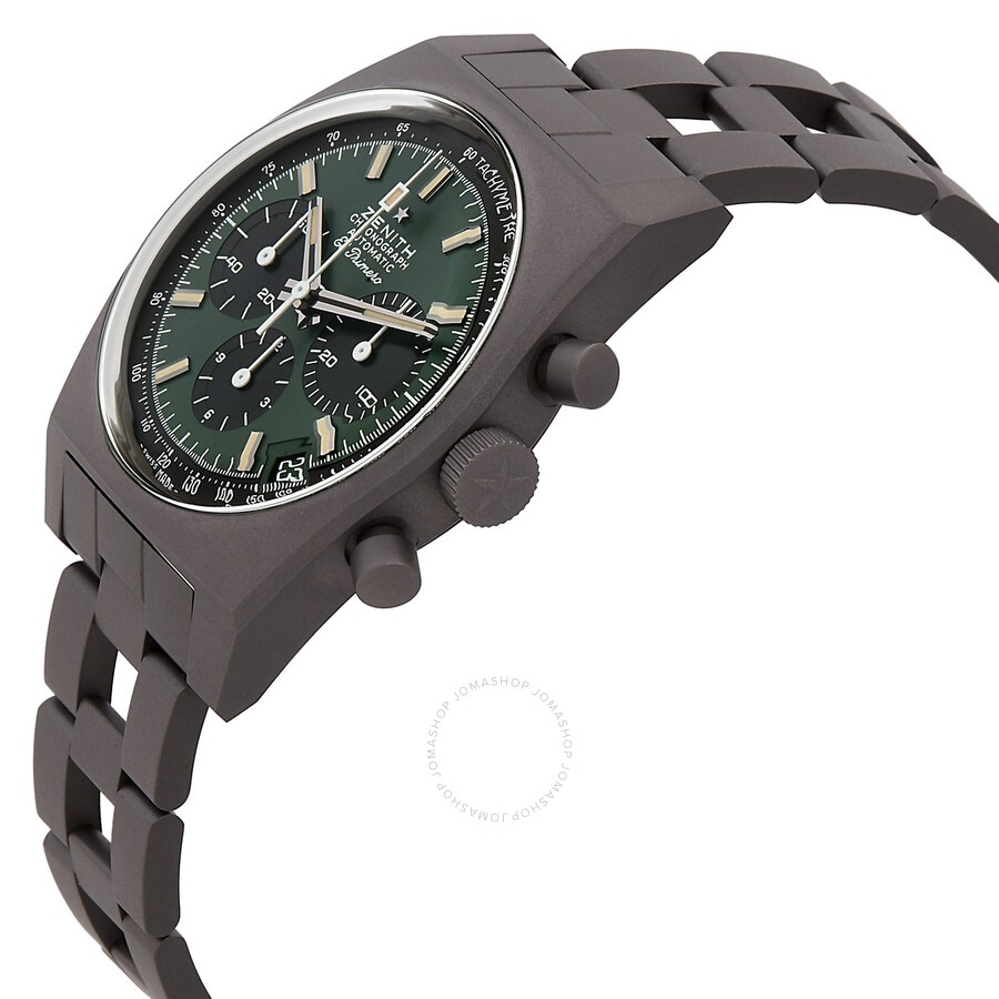Zenith Chronomaster Revival Safari Chronograph Automatic Green Dial Men's Watch 97.T384.400/57.M384 - 2