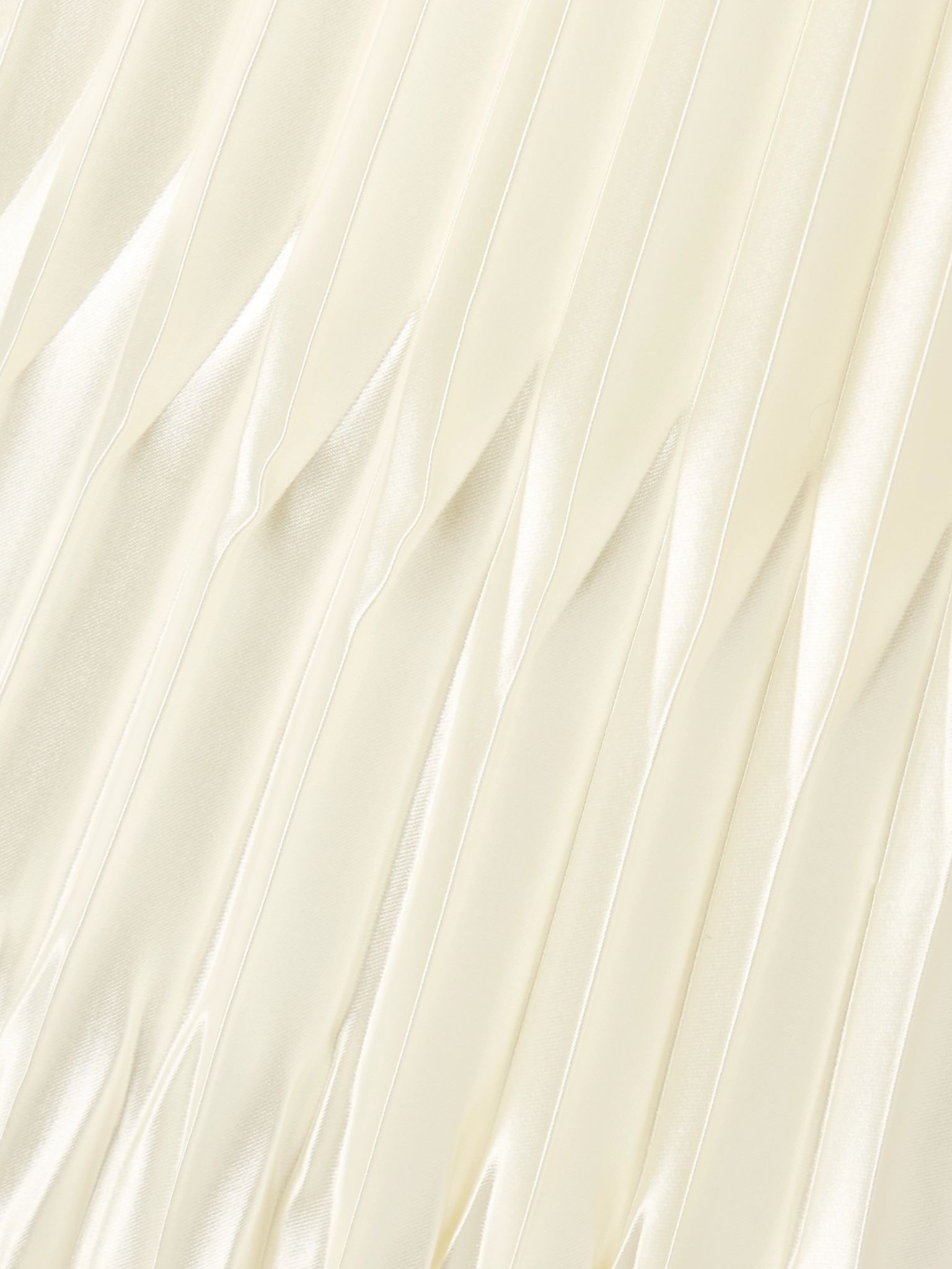 Sinclair embellished wool and silk-blend plissé-mikado halterneck gown Ivory - 4