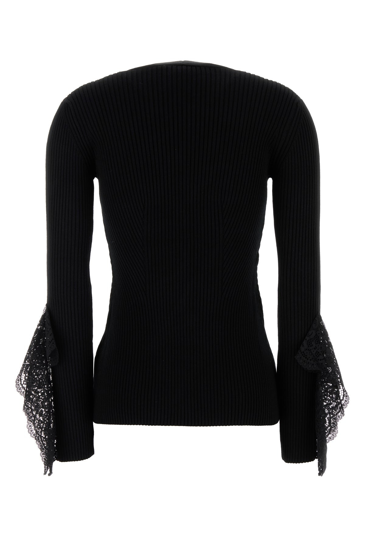 Black viscose blend cardigan - 2