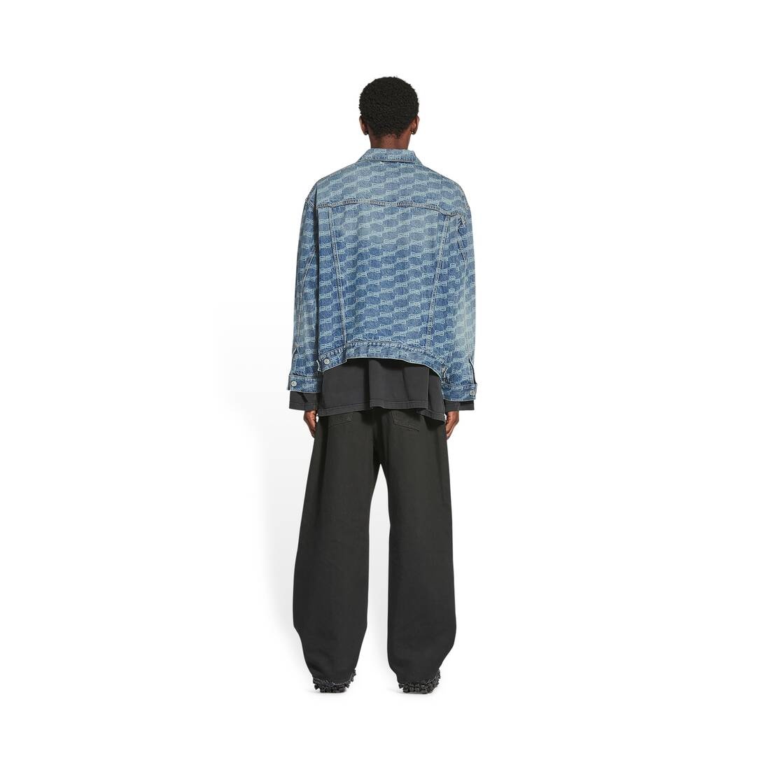 bb monogram large fit jacket - 4