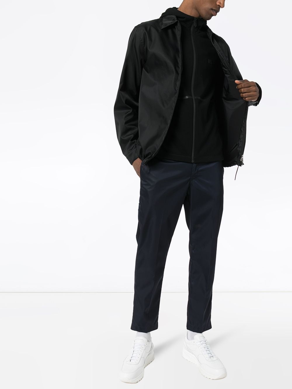 Technical taped seam hooded sweater - 2