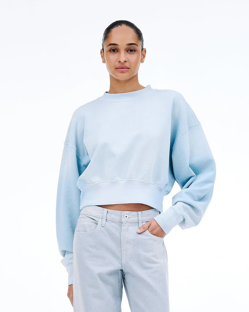 SLVRLAKE CROP CREW NECK SWEATSHIRT outlook