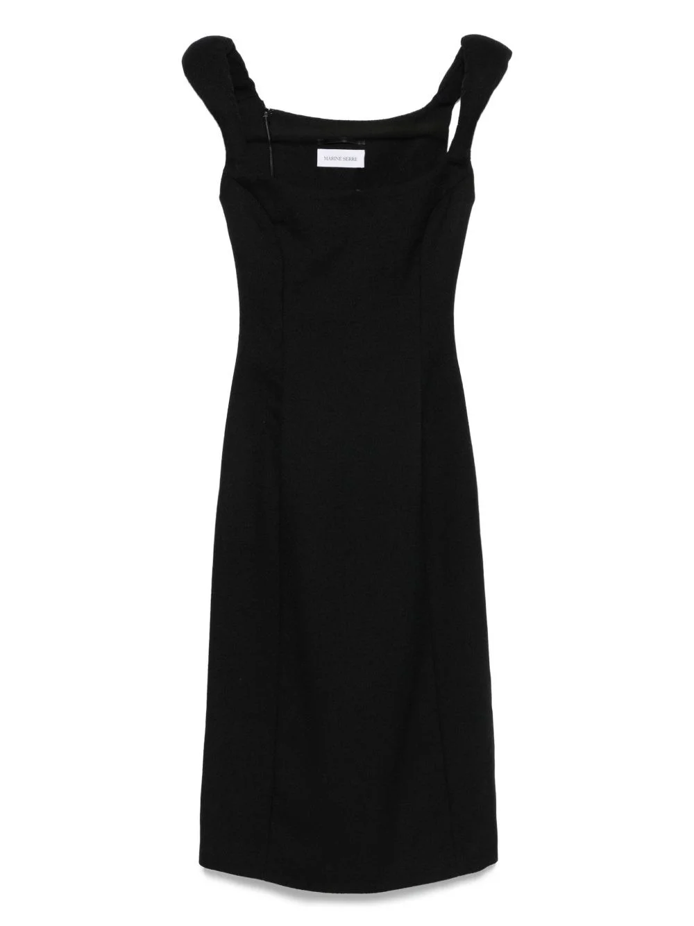 virgin wool sleeveless dress - 1