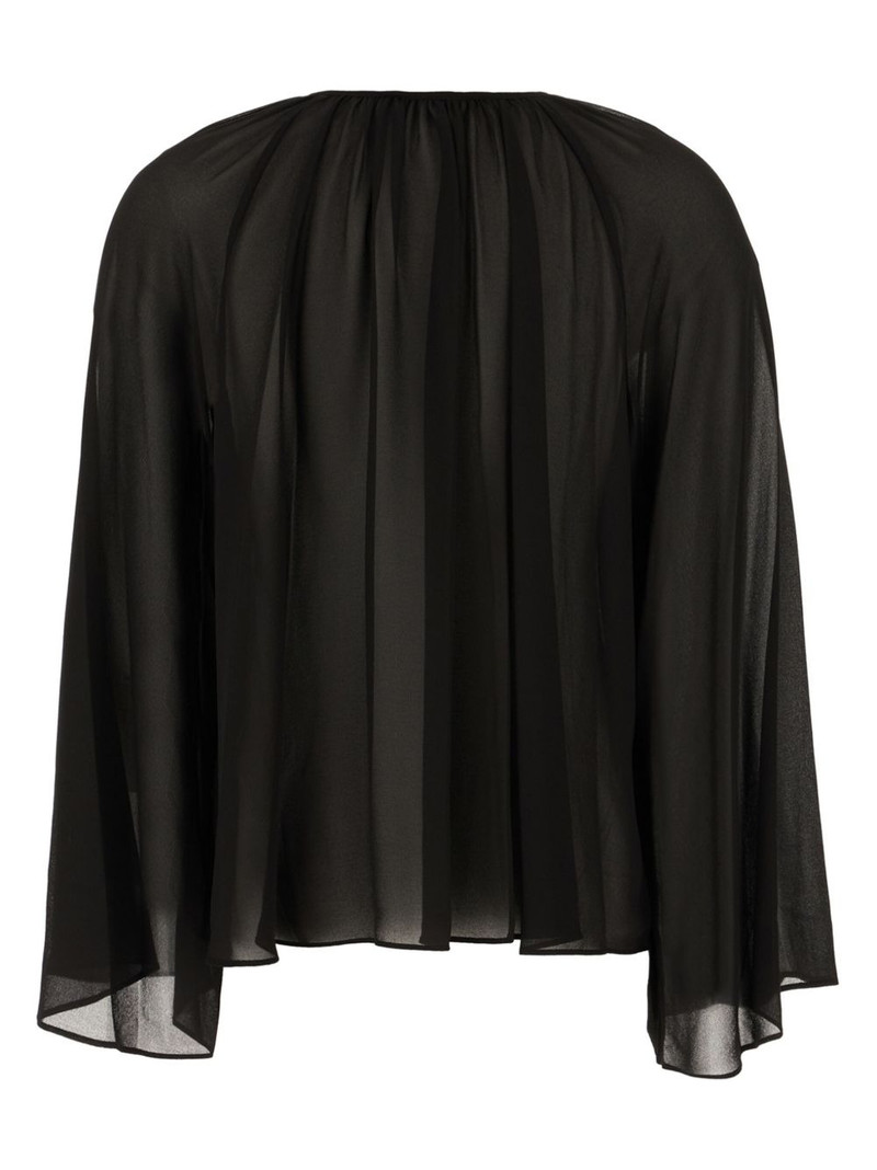 MICHAEL KORS georgette V-neck blouse outlook