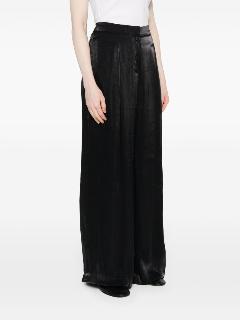 georgette pleated wide-leg trousers 3