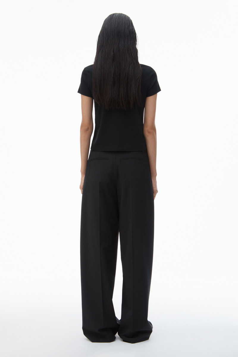 Logo-Print Shrunken Jersey Tee 4