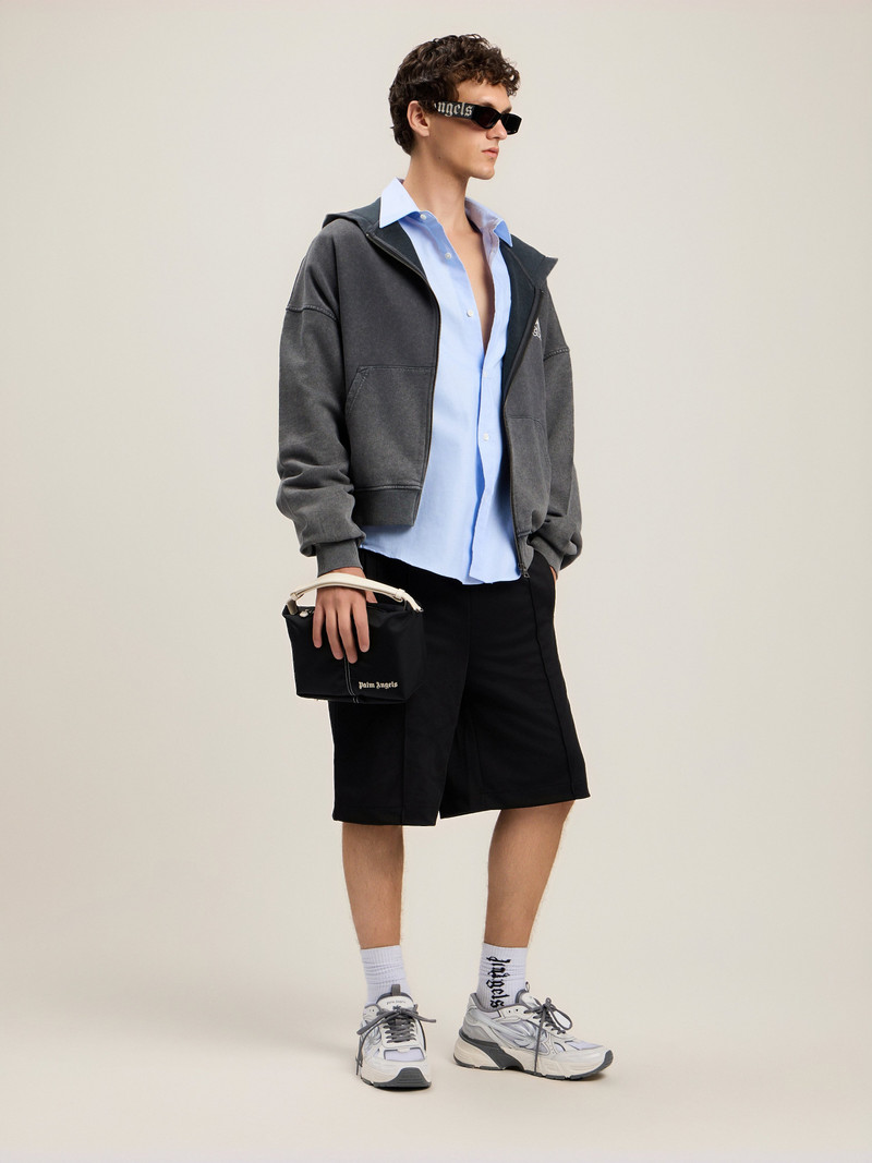 Palm Leaf Loose Zip Hoodie 1
