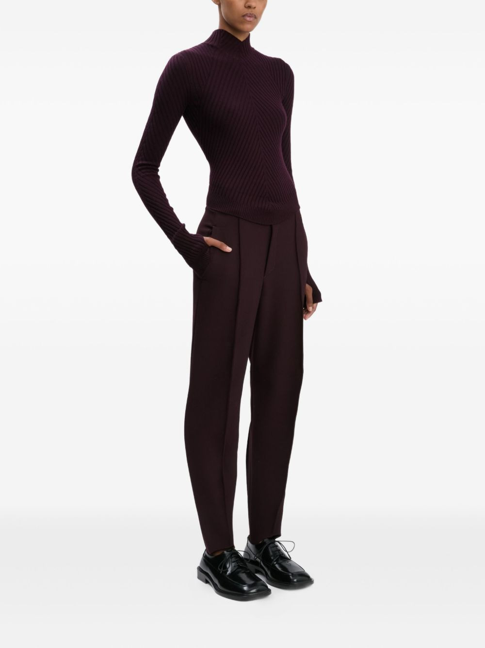 split-hem trousers - 3