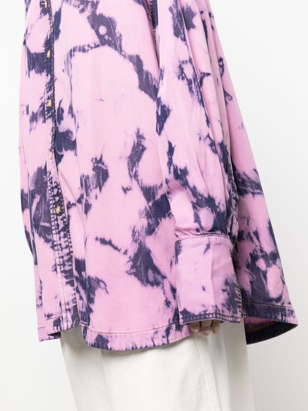 acid-wash TENCEL™ shirt - 5
