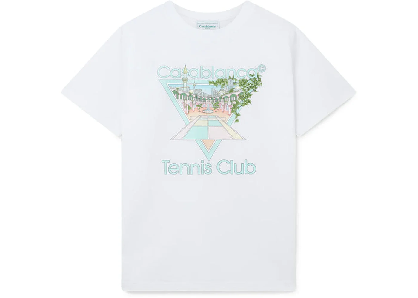 Casablanca Tennis Club Icon T-shirt (FW23) White - 1