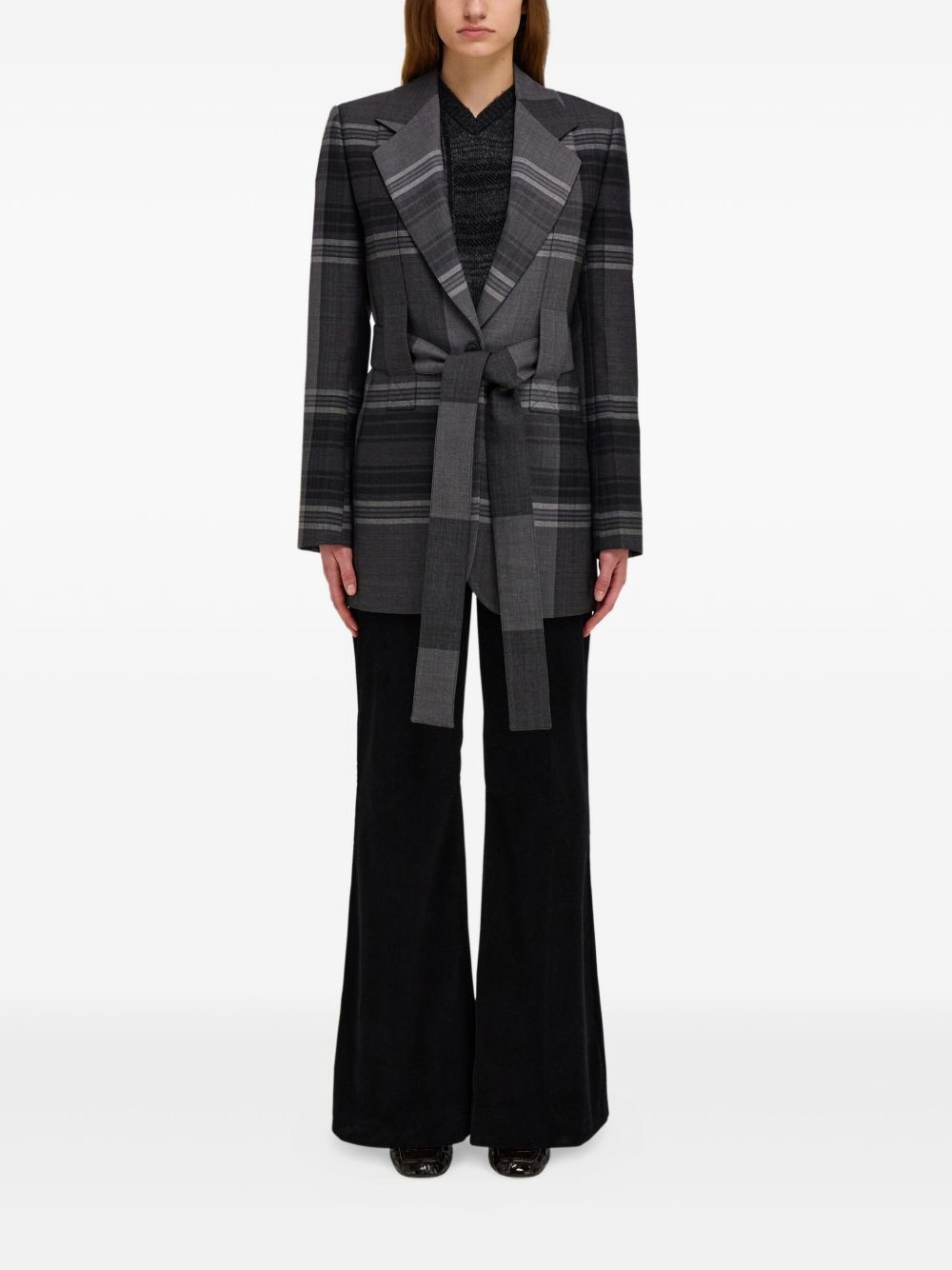 belted blazer - 2