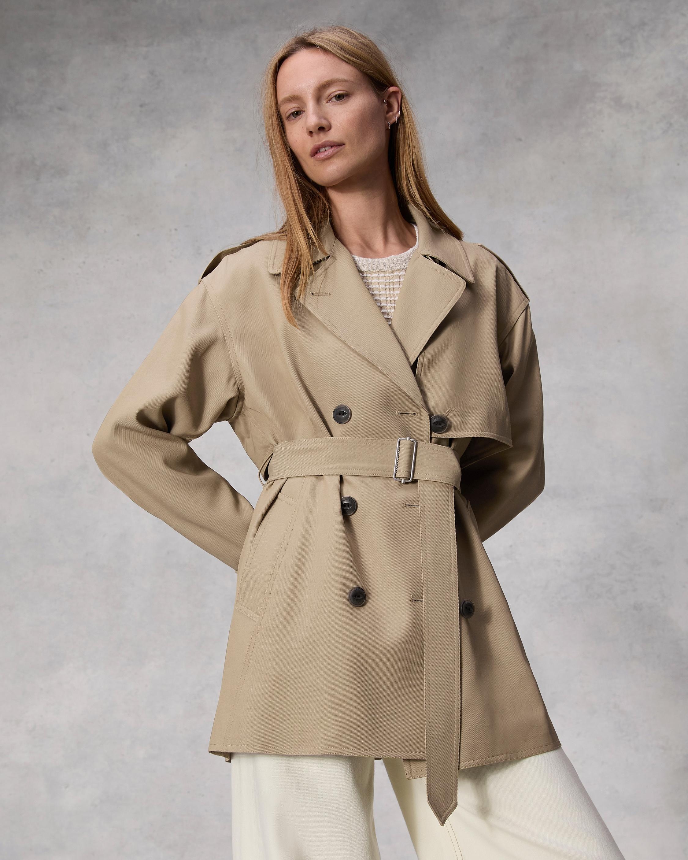 Beverly Cropped Viscose Trench
Relaxed Fit - 7