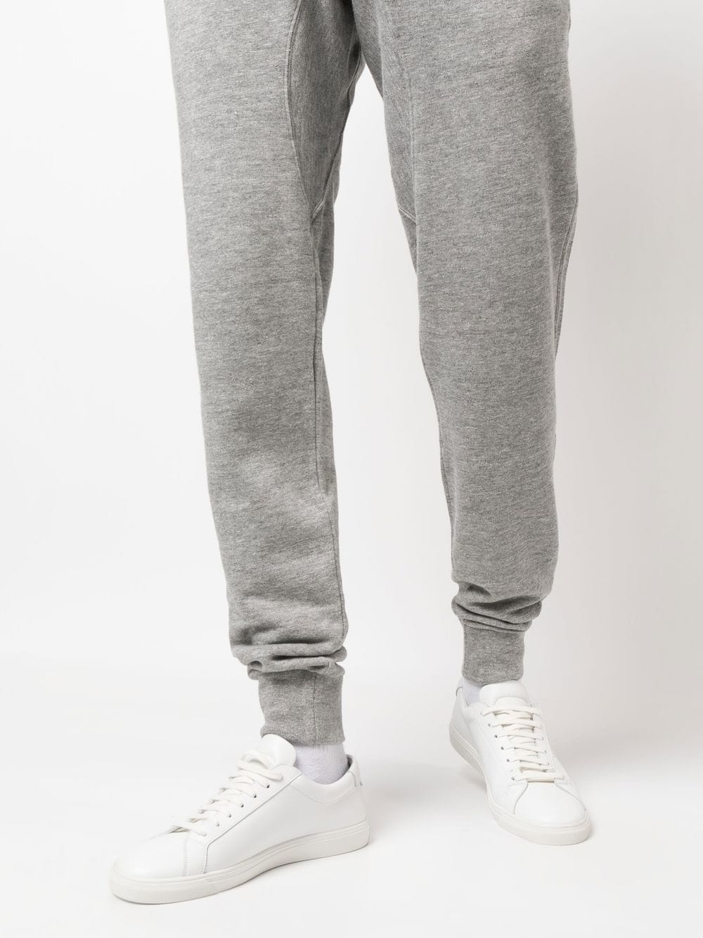 tapered drawstring track pants - 5