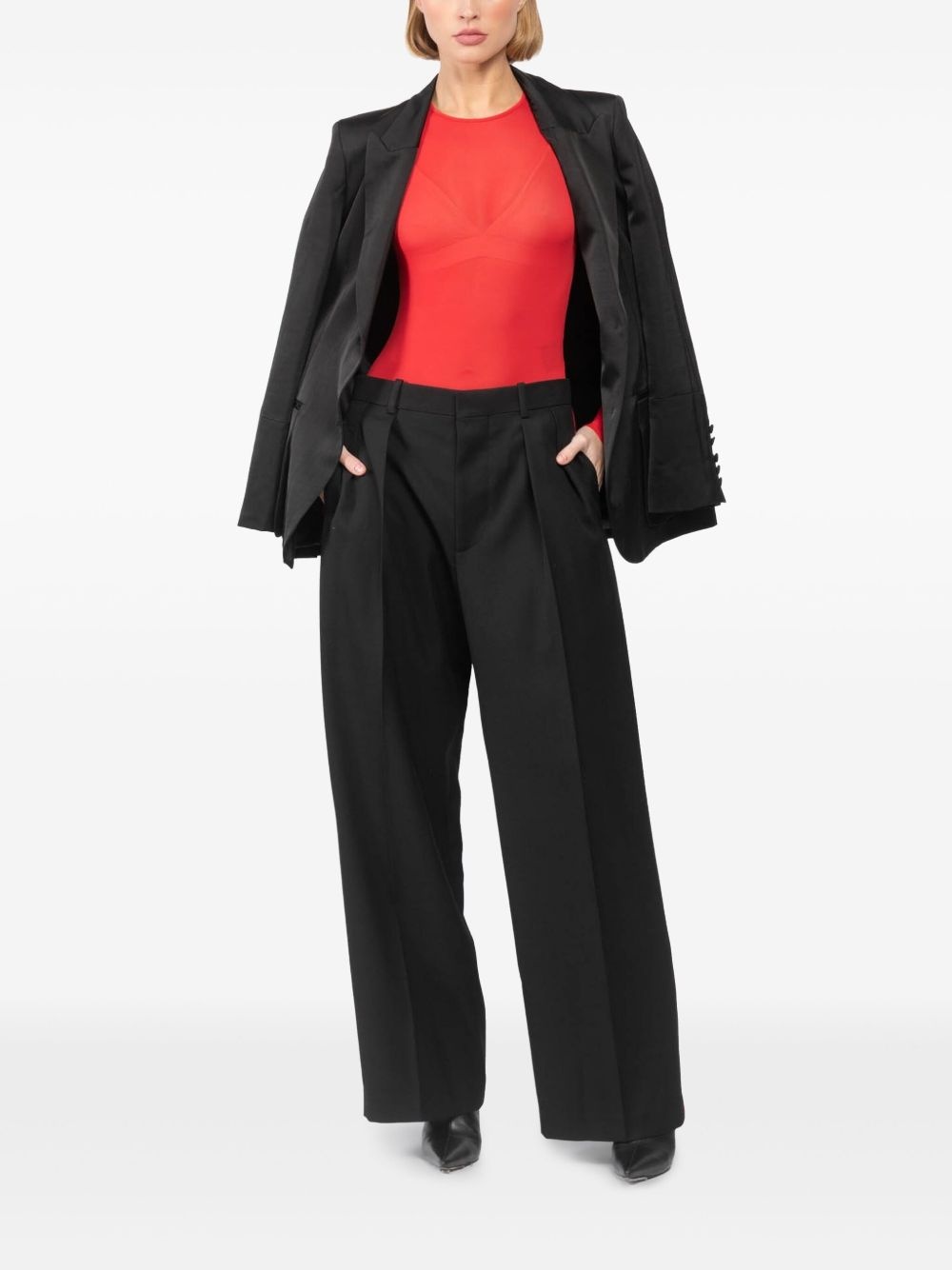 side-stripe palazzo pants - 2