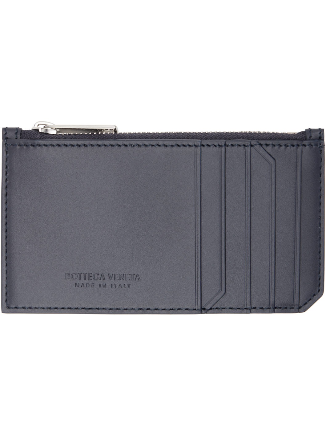 Black Intrecciato Piccolo Zipped Card Holder - 2