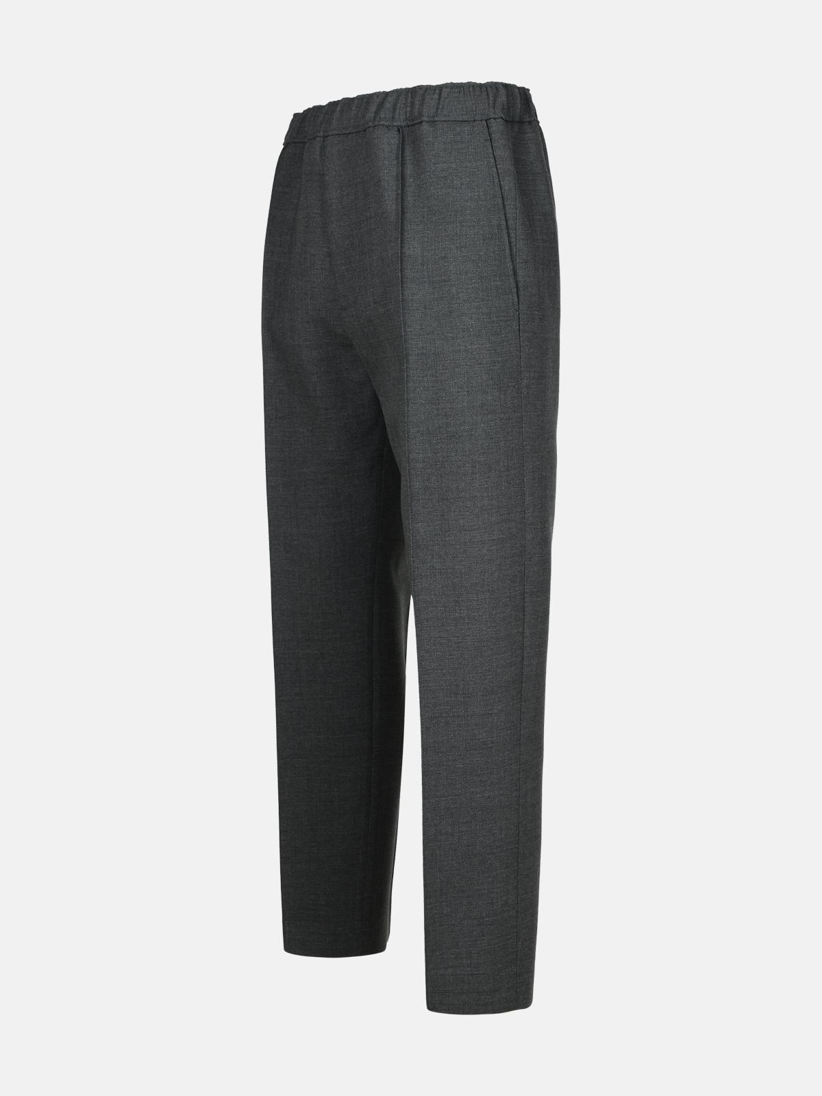 GREY WOOL TROUSERS - 2