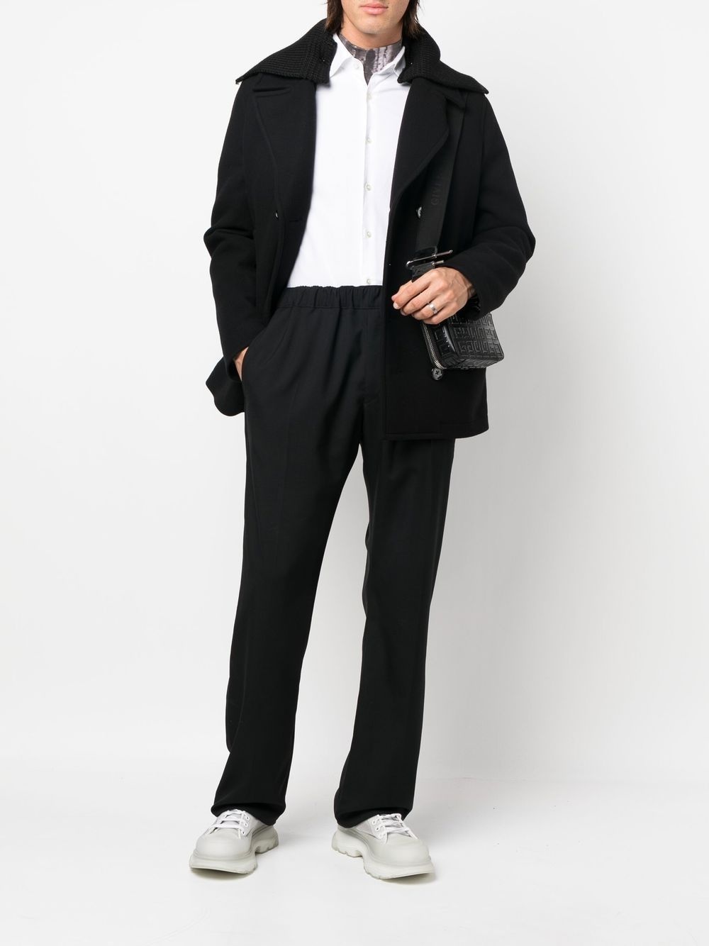 straight-leg pull-on trousers - 2