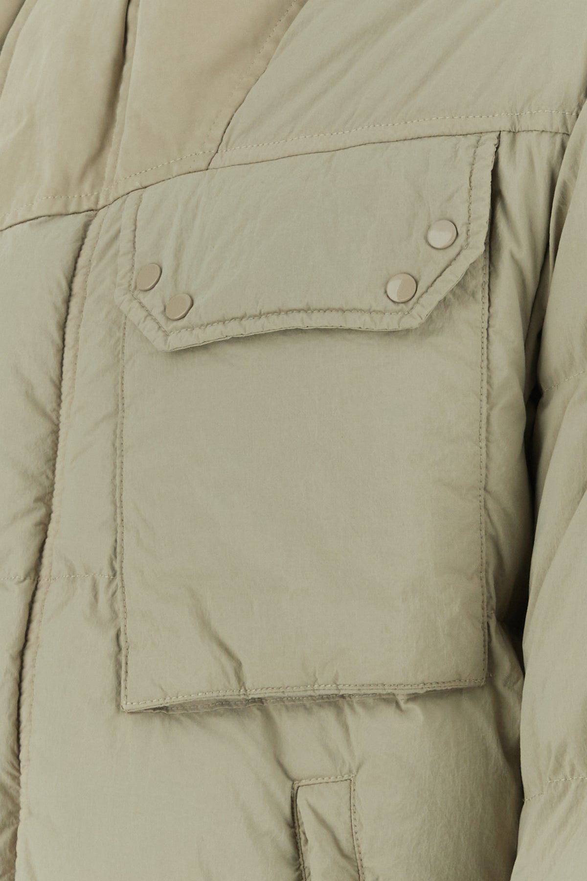 Sand nylon Grays down jacket - 3