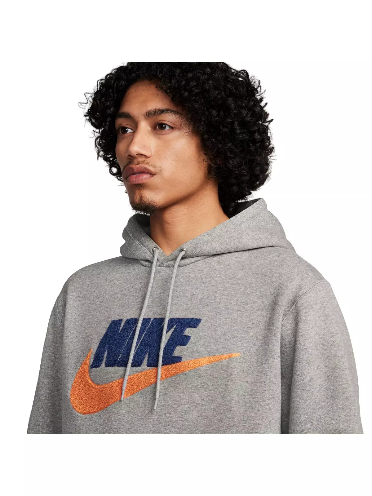 Men's Club Chenille Futura Pullover - Grey - 3