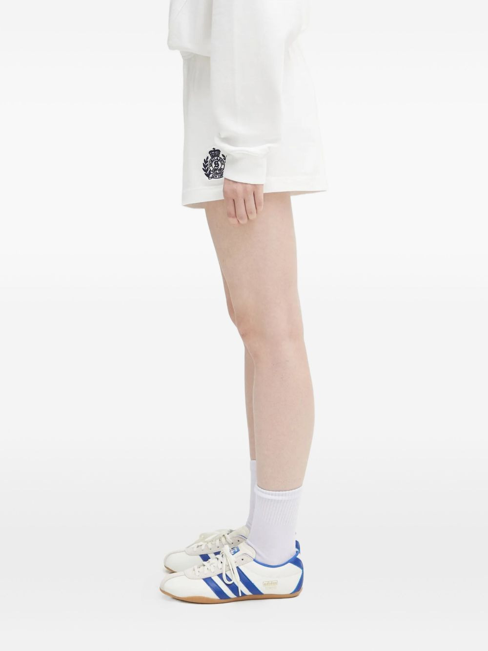 logo-embroidered shorts - 3
