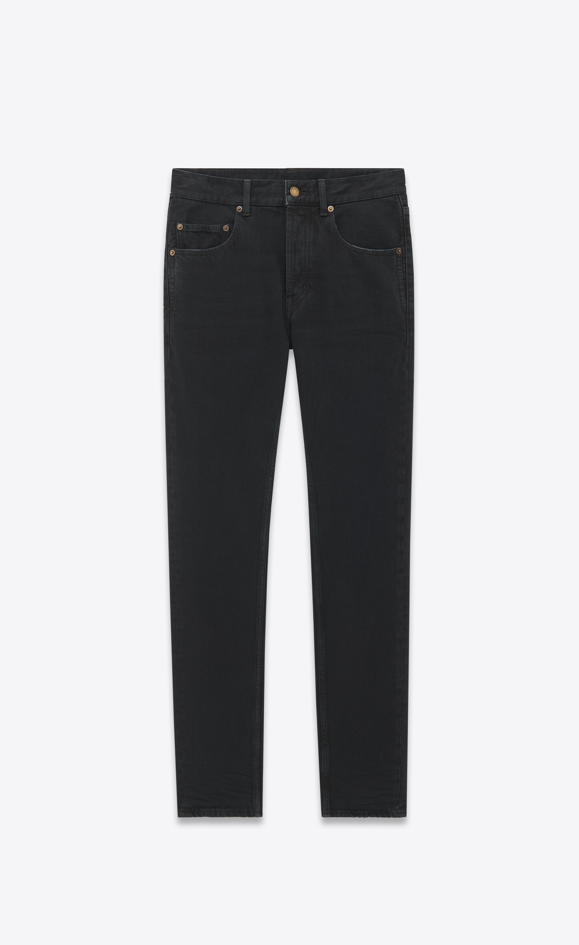 baggy jeans in carbon black denim - 1