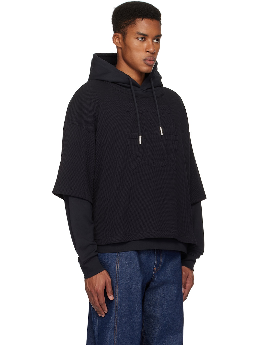 Black 'The Oversized JPG' Hoodie - 2