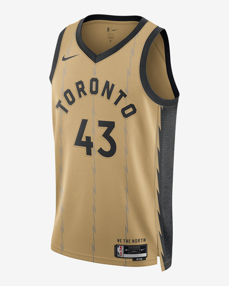 Pascal Siakam Toronto Raptors City Edition 2023/24 Nike Men's Dri-FIT NBA Swingman Jersey - 1