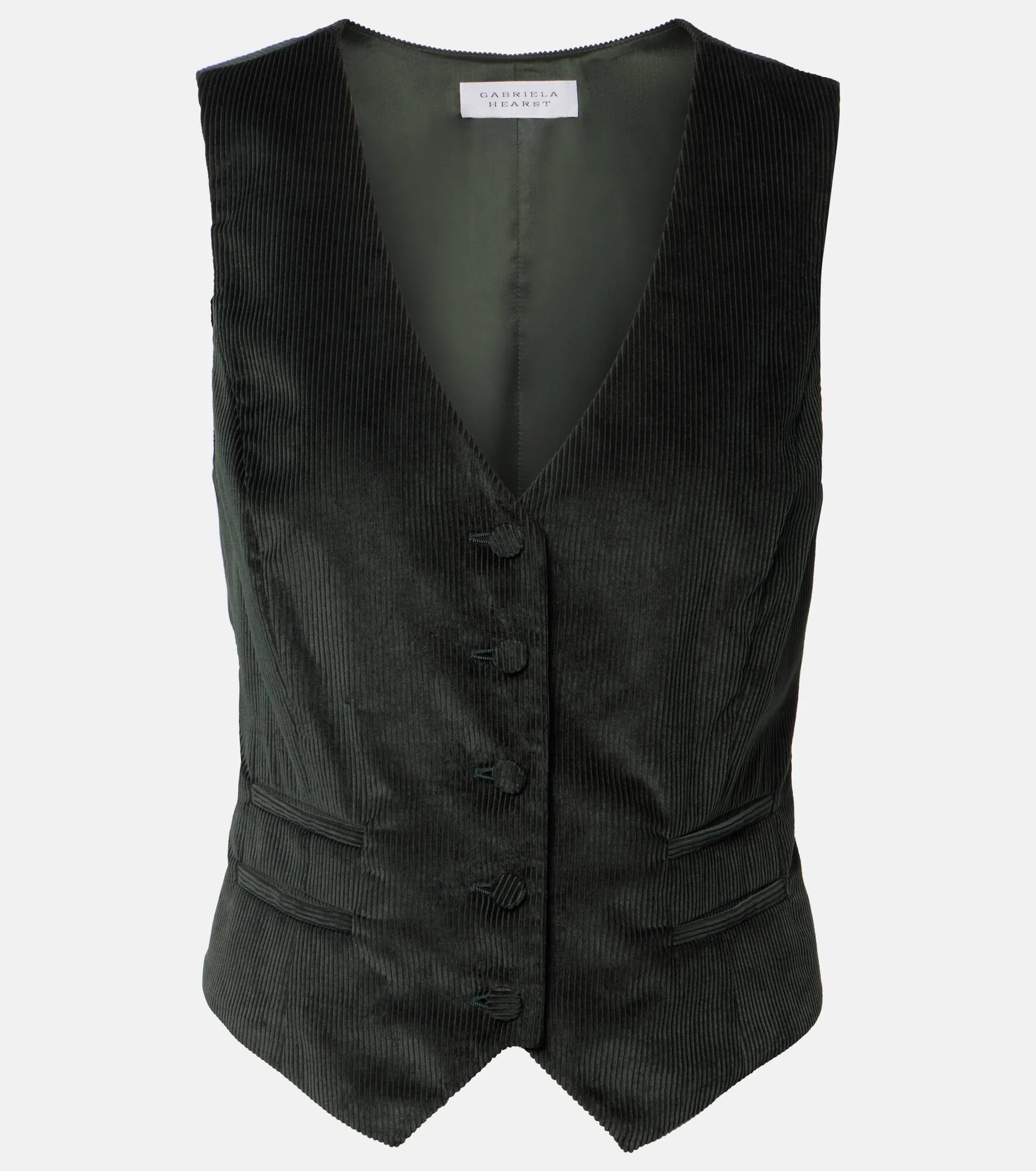 Coleridge cotton corduroy vest - 1