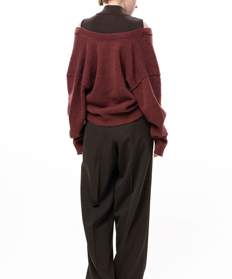 Shifted Layer Knit Cardigan 10