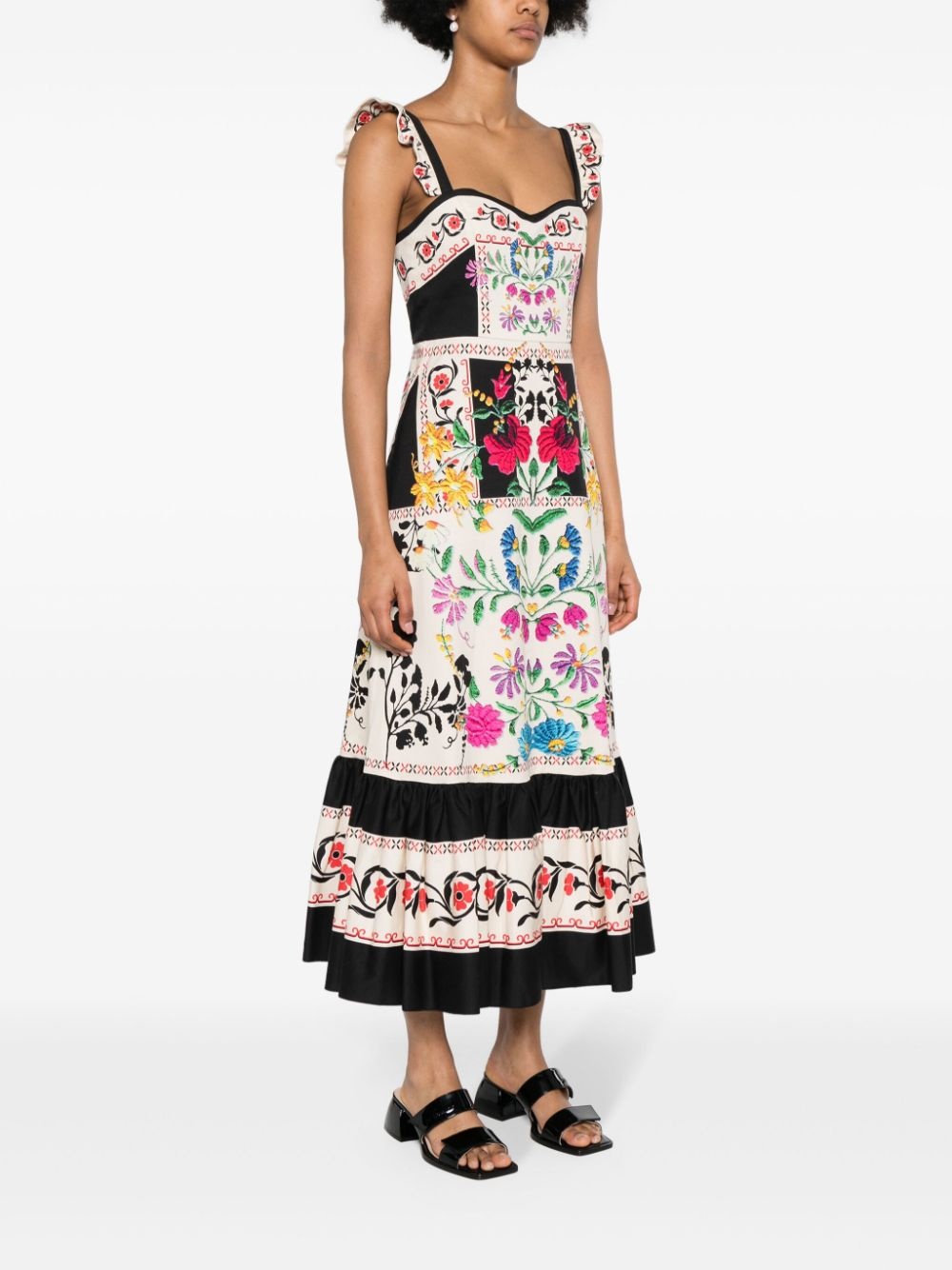 パーティードレス La Djellaba Dot Maxi Dress La DoubleJ Gingerbread floral maxi dress | REVERSIBLE