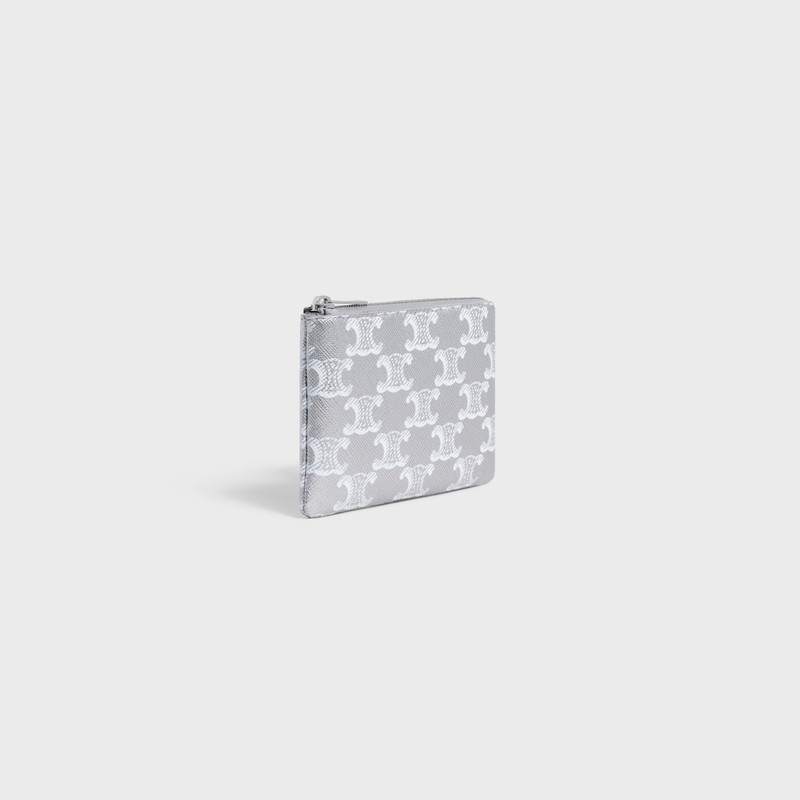 CELINE Coin & Card Pouch in Triomphe Canvas outlook
