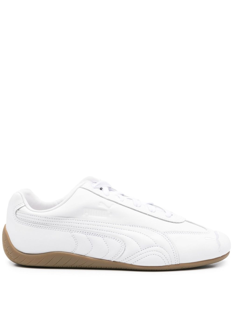 leather low-top sneakers 1