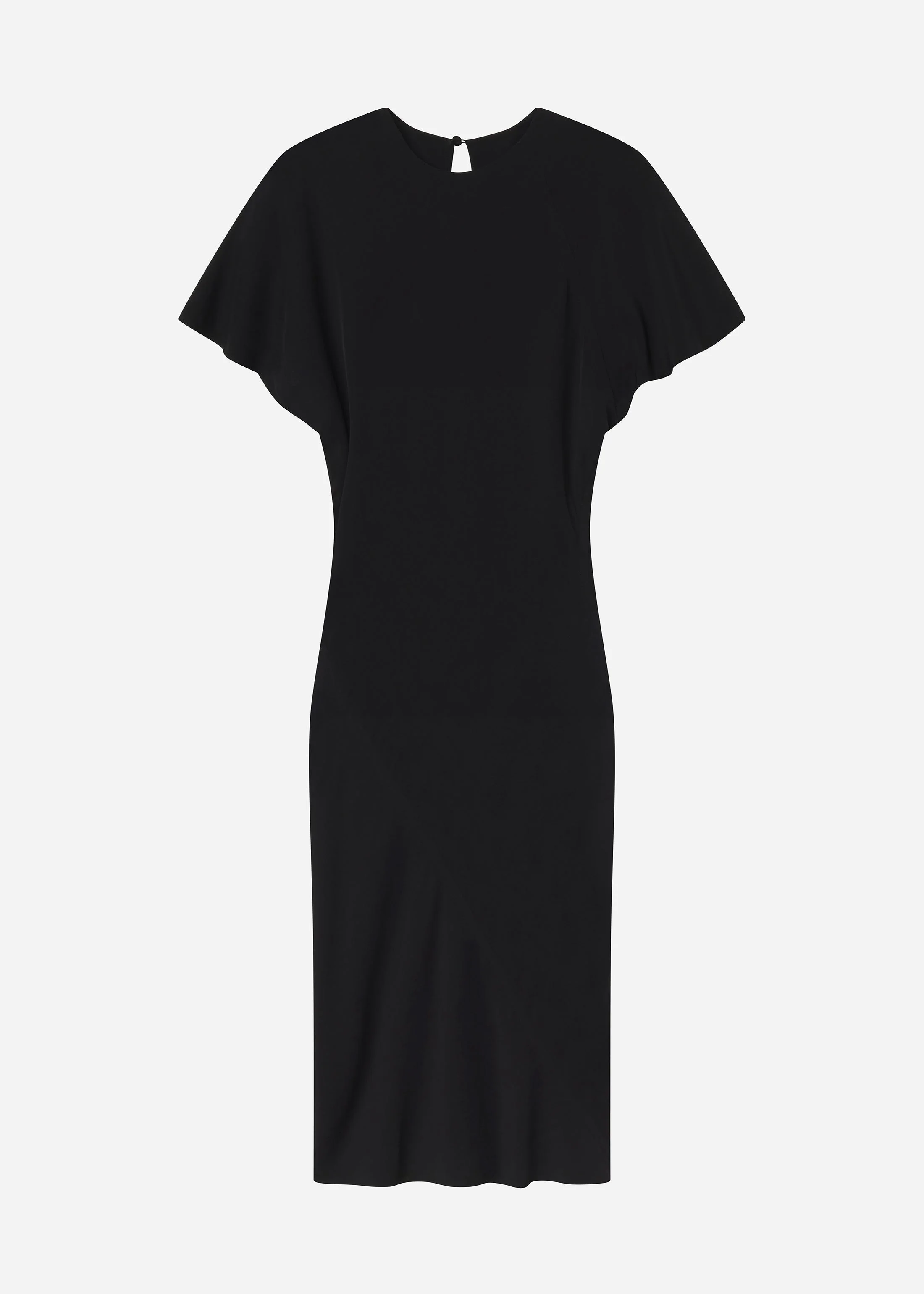 Relaxed Shift Dress in Crepe - 1