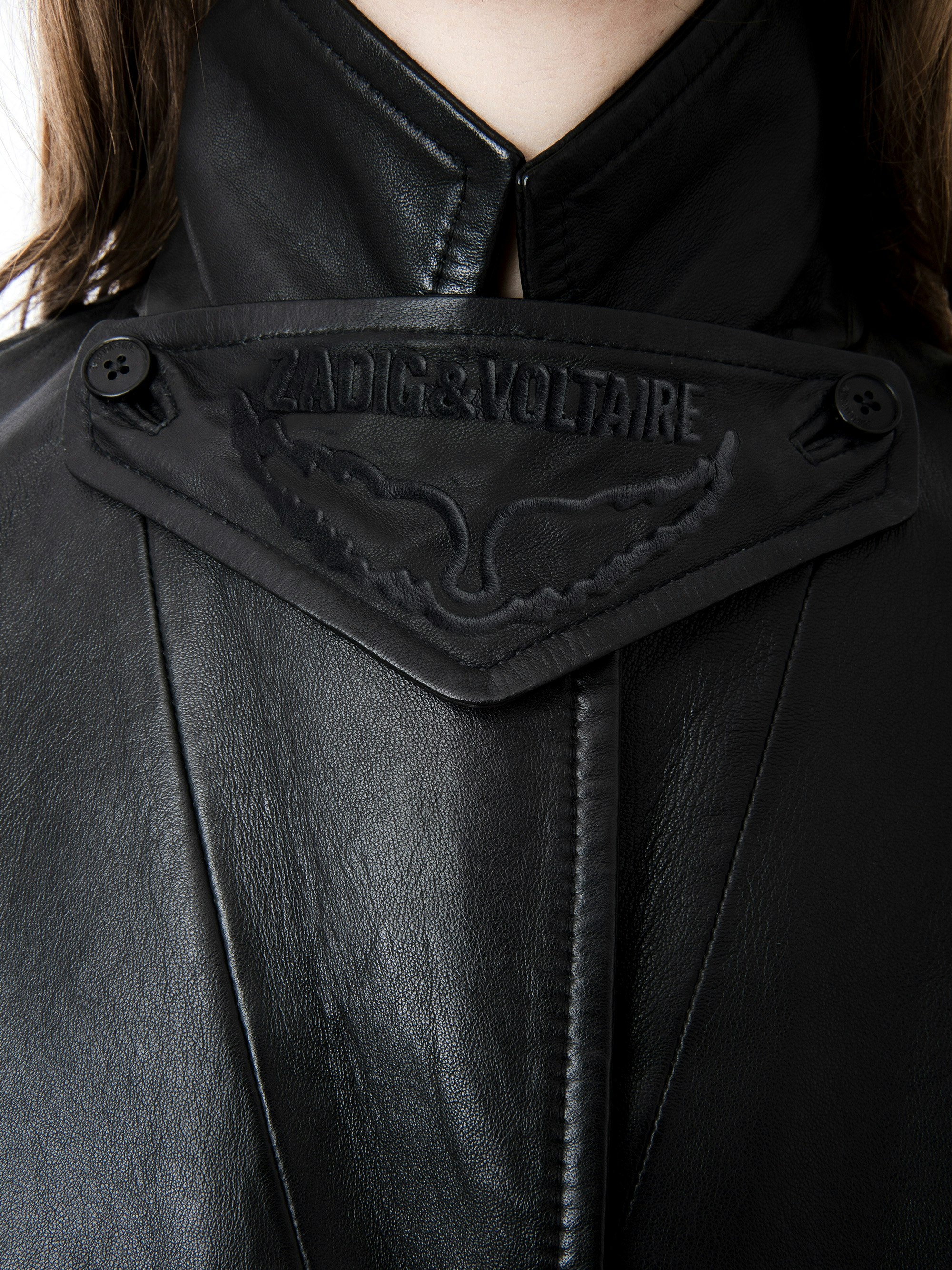 Macari Leather Coat - 4
