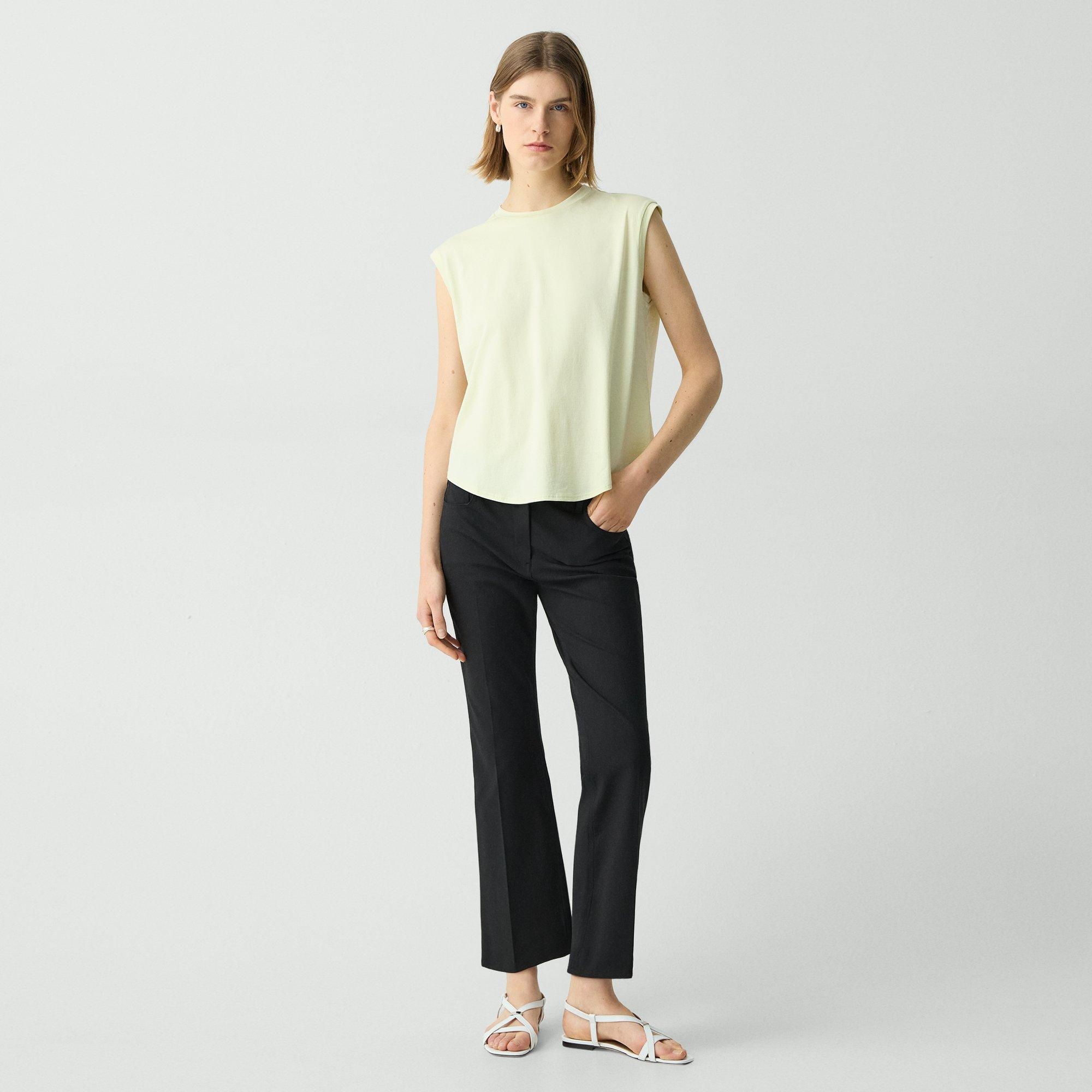 Shirttail Tank Top in Cotton - 6