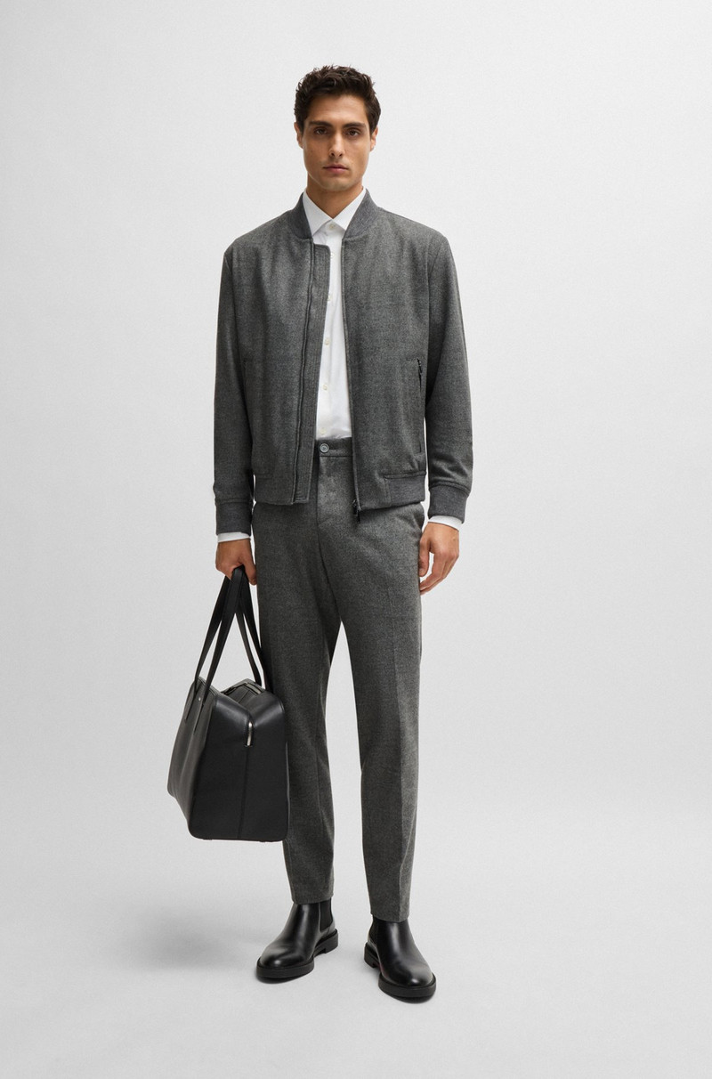 BOSS SLIM-FIT JACKET WITH TWO-WAY FRONT ZIP outlook