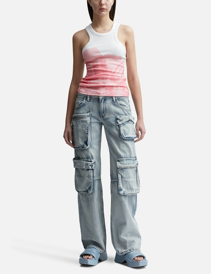 OPEN YY FLOWER RACER TANK outlook