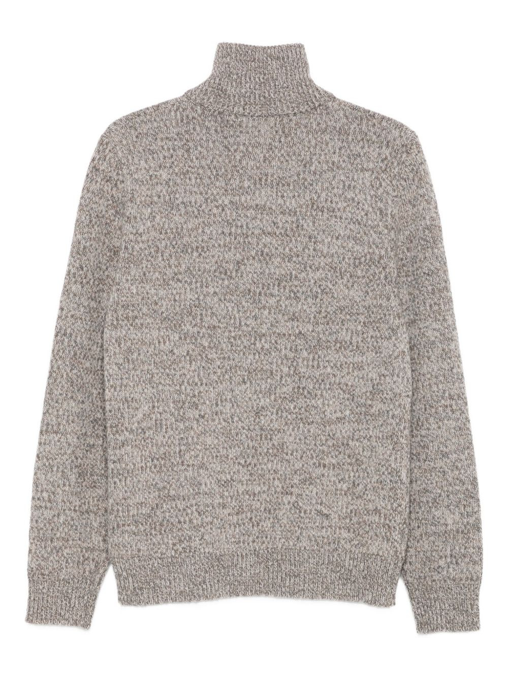 high-neck zip-front sweater - 2