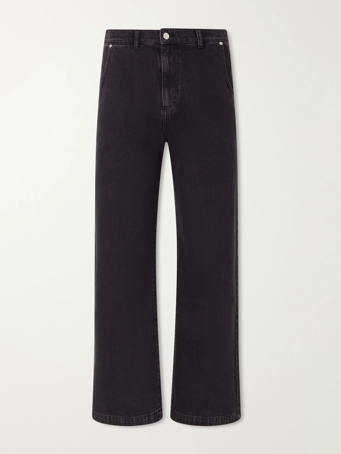 Straight Cut Straight-Leg Jeans - 1